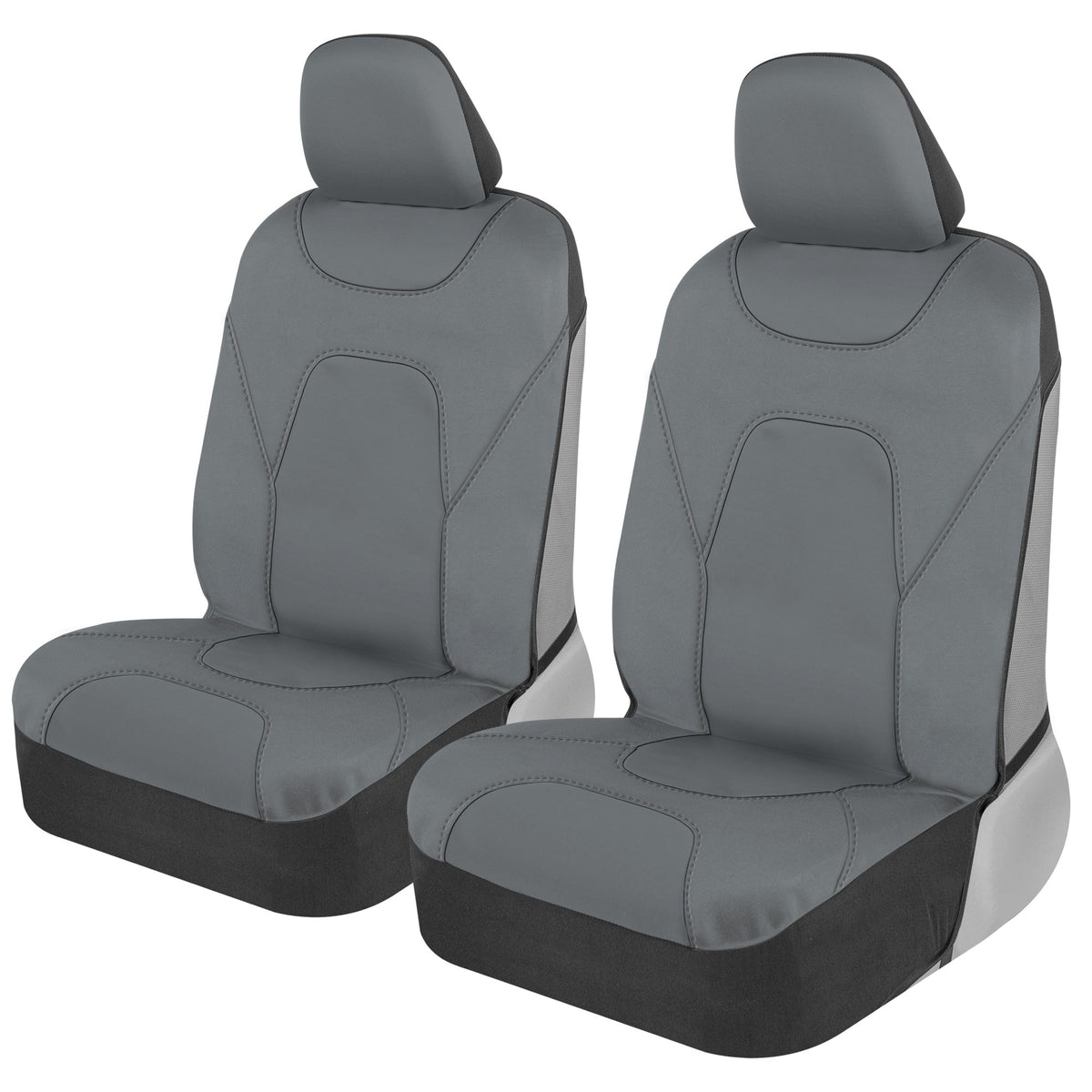 MotorTrend 2-Pack AquaShield Wasserdicht Zwei-Tone Neopren-Vordersitzabdeckungen