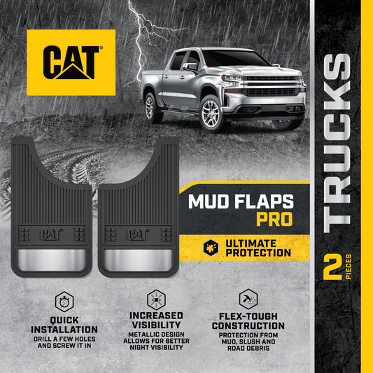 CAT 2-Pack Ultra Tough Gummischlamm Flaps Splash Guards mit Reflektoren