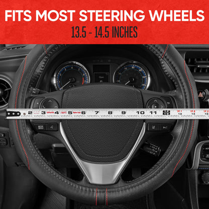 MotorTrend GripDrive Accent Ergonomic Grip Lenkrad Abdeckung (Fits 14.5' - 15.5')