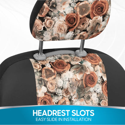 BDK 2-Pack Dusty Rose Floral Vordersitzbezüge