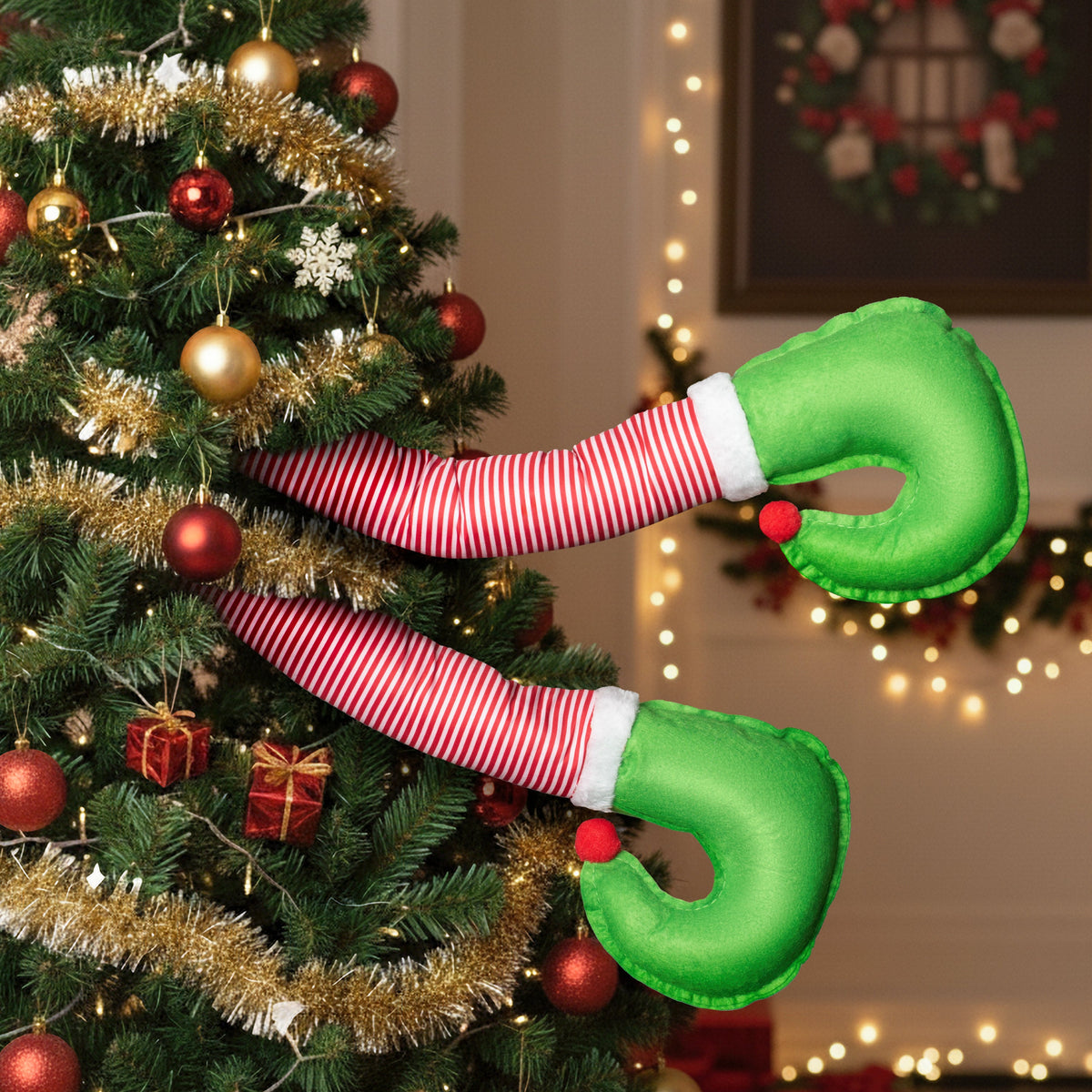 Carbella Trunk / Cargo Holiday Elf Legs Dekoration
