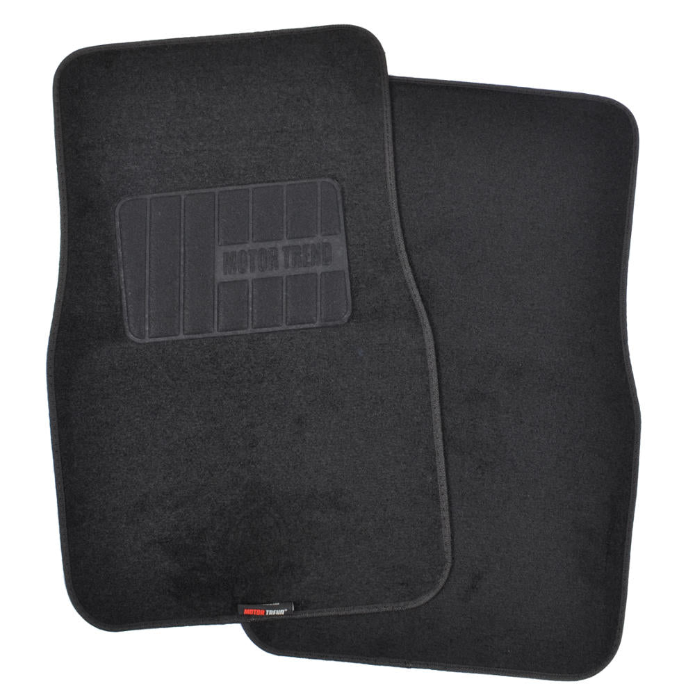 MotorTrend 4-Piece FatRug Premium Teppich Vorderbodenmatten und Hinterbodenmatten mit Fersenpolsterung
