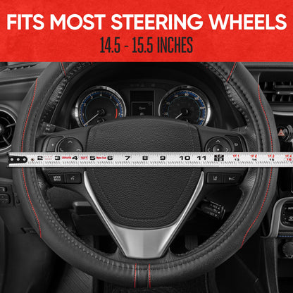 MotorTrend GripDrive Accent Ergonomic Grip Lenkrad Abdeckung (Fits 14.5' - 15.5')