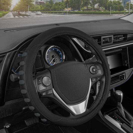 MotorTrend FlexGrip Lenkradabdeckung mit erhöhten Bump Grips (Fits 14.5' - 15.5')