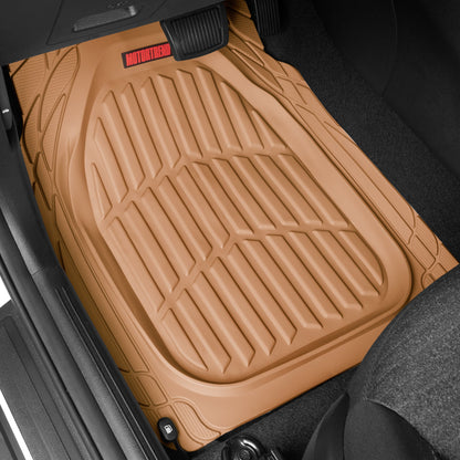 MotorTrend 4-Piece FlexTough Schildkröten Vorderbodenmatten und Hinterbodenmatten
