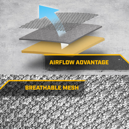 Raupe AeroMesh Graue Sitzbezüge für LKW, Auto & SUV - (2) Front Truck Seat Cover Protector - Breathable Mesh Universal Fit Car Seat Covers - Automotive Seat Covers Top of Seat Protection