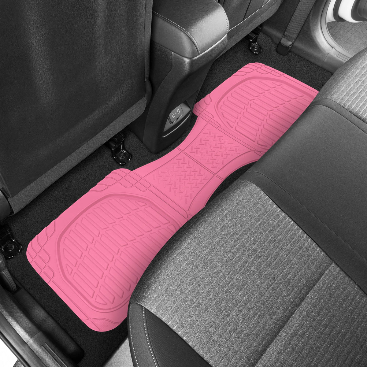 Carbella 3-Stück FlexTough Deep Dish Gummi Vorderbodenmatten und Hinterbodenmatten - Heavy Duty, All Weather, Trimmen Sie, um zu passen