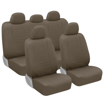 BDK 9-Piece Premium Faux Leder Vordersitze und Rücksitze