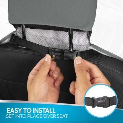 BDK UltraFit Waterpoof Car Seat Towel Cover, Black Trim - Waschbarer Schweißsitz-Protektor, ideal für Fitness-Studio-Surfen-Lauf-Crossfit, passt zu den meisten Auto-LKW Van und SUV (Mehrere Farben)