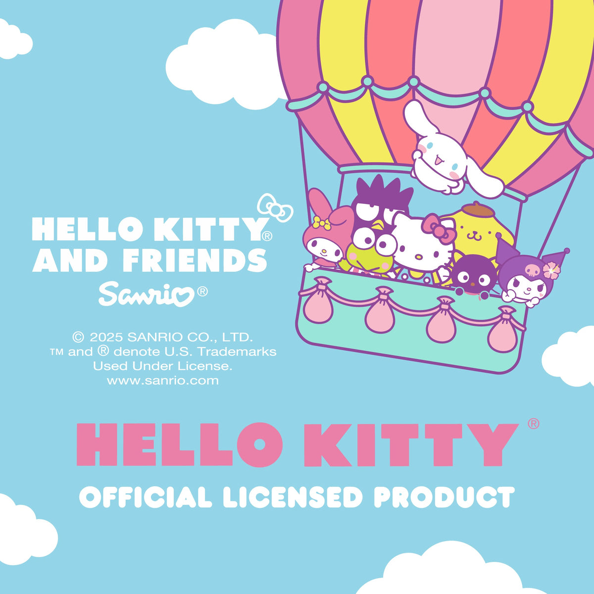 Hello Kitty und Freunde Lenkrad Abdeckung, Universal Fit süße Zubehör für Frauen, stilvolle Dekor Geschenk Hallo Zubehör - Passt Standardräder 14.5'-15'