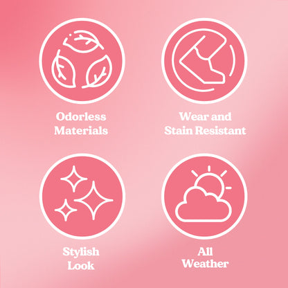 Carbella 4-teilige DiamondLuxe Vorderbodenmatten und Hinterbodenmatten - Pink