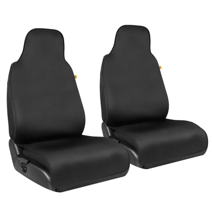 Cat® Wasserdichte Autositzbezüge für Vordersitze, 2 Packung mit schwarzer Ausstattung - Langlebige Neopren-Sitzbezüge für Autos, passend zu 95% des SUV für Pkw-LKWs, idealer Sitzschutz für Ledersitze