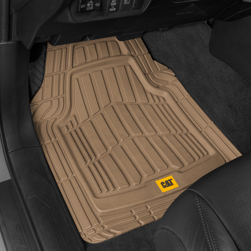 CAT 4-Piece ToughRide Gummi Vorderbodenmatten und Hinterbodenmatten - Heavy Duty, All Weather, Trimmen Sie, um zu passen