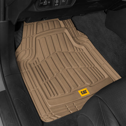 CAT 4-Piece ToughRide Gummi Vorderbodenmatten und Hinterbodenmatten - Heavy Duty, All Weather, Trimmen Sie, um zu passen