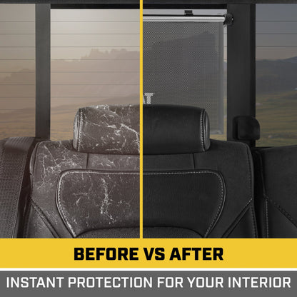 Raupe UVProtect Sonnenschirm für Auto-Seitenfenster, UV-Schild für Säugling Baby All Passagiere, Universal & Retractable Pull-Down Roller Sunshade, passt Auto Auto Limousine SUV Truck Van 14x19in (CAAS-030)
