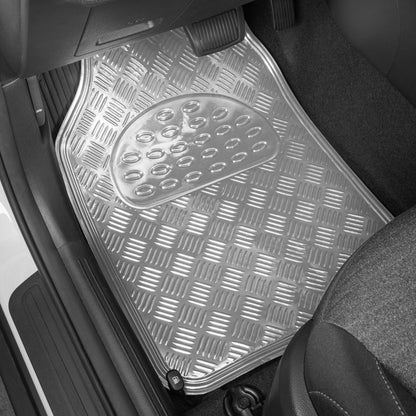 BDK 4-Piece Translucent Centered Cushioned Grip Pad Vorderbodenmatten und Hinterbodenmatten - Heavy Duty, All Weather