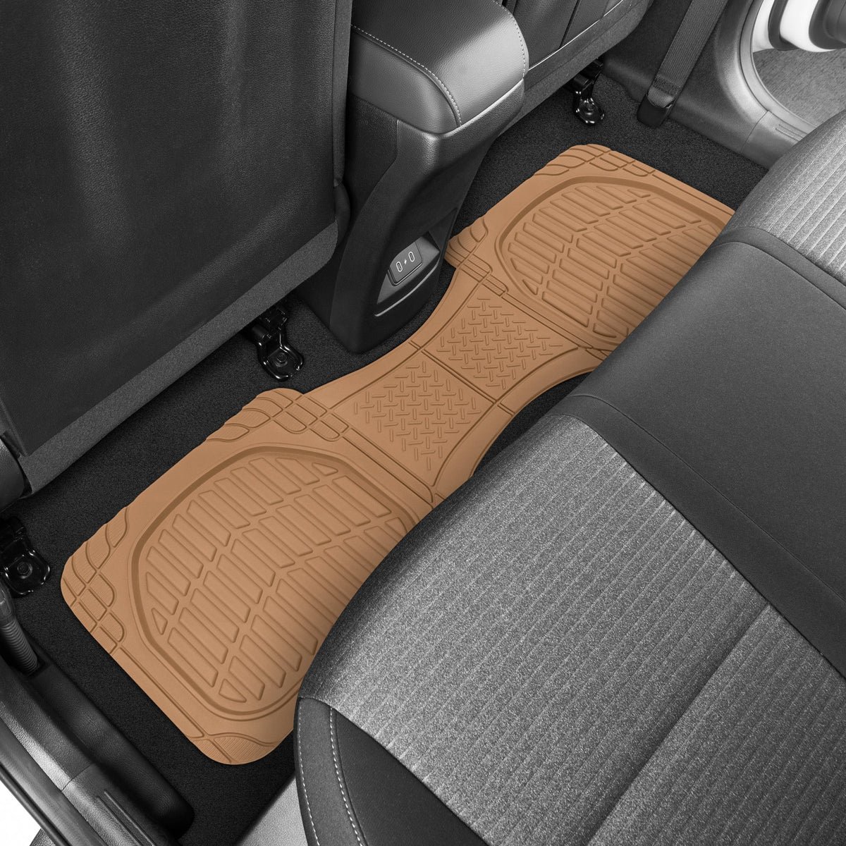 MotorTrend 3-Piece FlexTough Deep Dish Vorderbodenmatten und Hinterbodenmatte - Heavy Duty, All Weather, Trimmen Sie, um zu passen