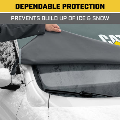 Cat® Schneeschutzscheibe Schnee Abdeckung, härteste Auto Frostschutz für Eis & Schnee, Wetterfest für den Winter, Enthält Anti-Diebstahl Straps, Frostschutz für Auto-Truck Van SUV
