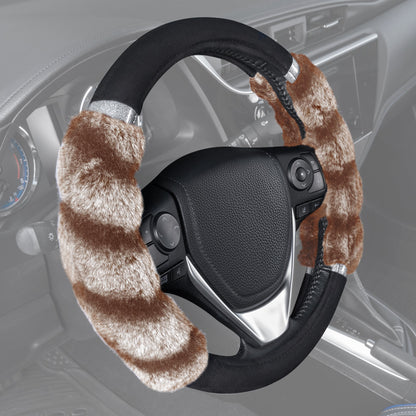 BDK Fur Lenkrad Abdeckung, Plüsch Faux Fur Fuzzy Lenkung Abdeckung für PKW Van SUV, Standardgröße passt Räder 14,5-15 im Durchmesser (Mehrere Farben und Stile)