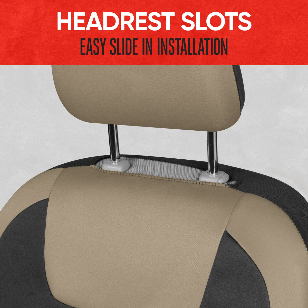 MotorTrend 2-Pack Neopren Zwei-Tone-Vordersitzabdeckungen