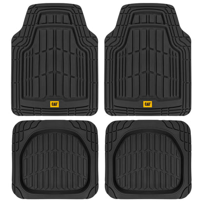 CAT 4-Piece ToughRide Gummi Vorderbodenmatten und Hinterbodenmatten - Heavy Duty, All Weather, Trimmen Sie, um zu passen