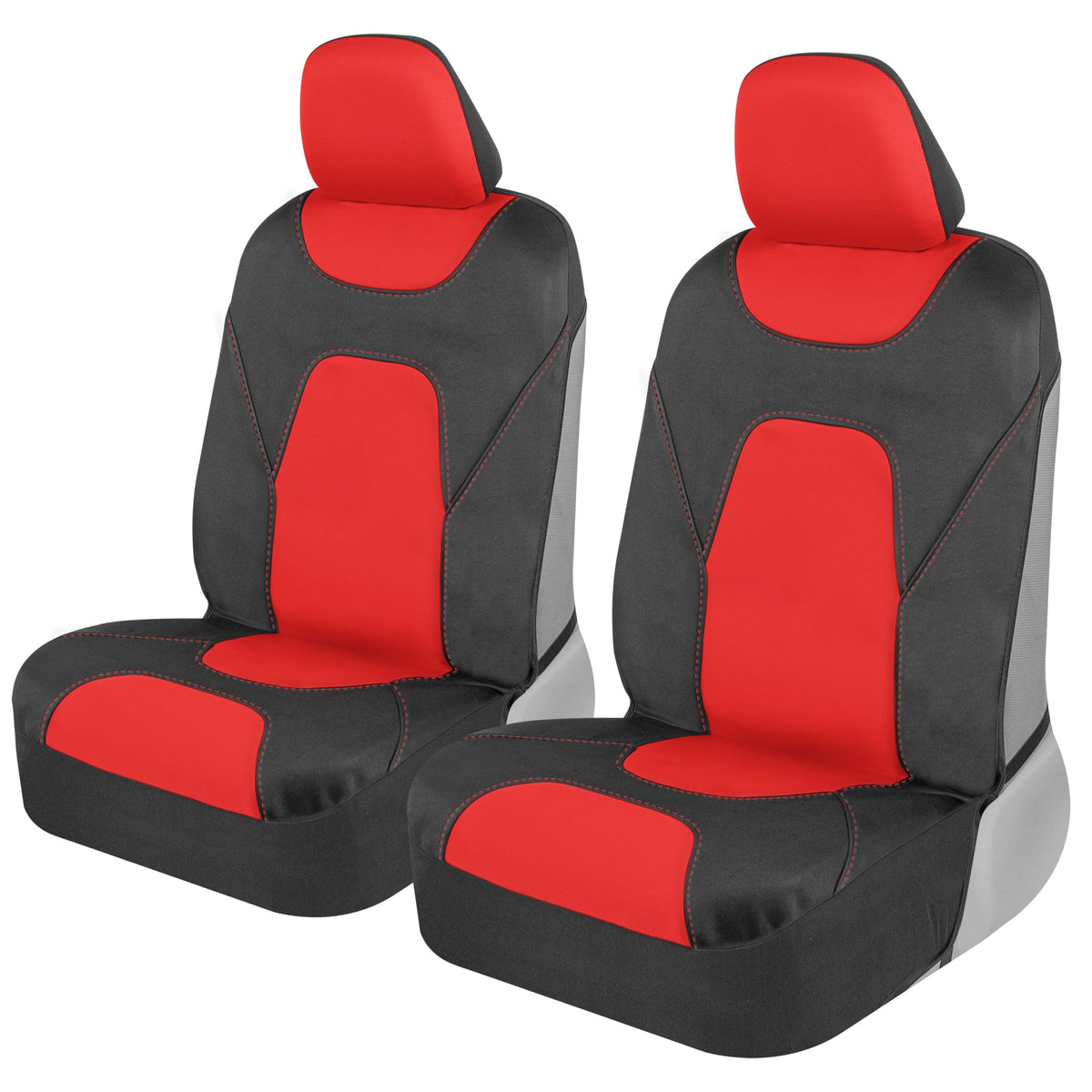 MotorTrend 2-Pack AquaShield Wasserdicht Zwei-Tone Neopren-Vordersitzabdeckungen