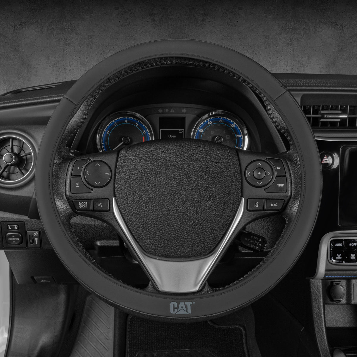 CAT EasyWrap Faux Leather Steering Wheel Abdeckung (Fits 14.5' - 15.5')