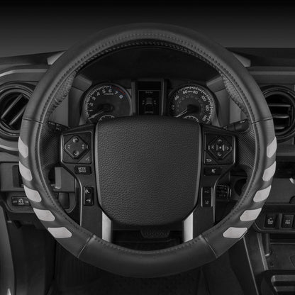 CAT UltraSport Faux Leather Steering Wheel Abdeckung für Wohnmobile, Semi-Trucks, LKW und Big Rigs L (15,5' - 16,5')