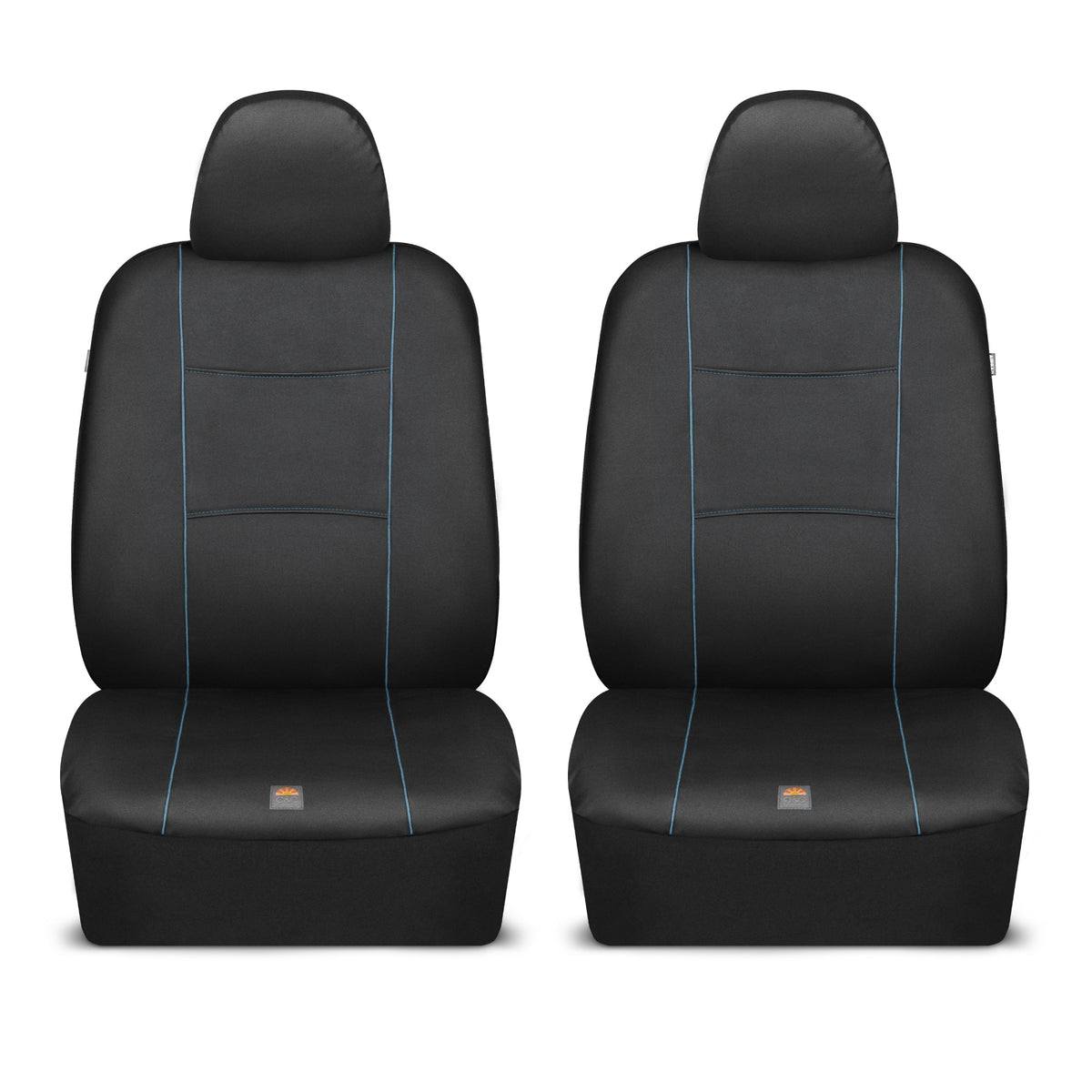 C&C Napa Ledertasche 2 Vordersitze - Faux Leder Auto Sitzprotektoren für Autos & LKW - UV-resistent, leicht zu reinigen, universelle Passform - Stilvolles Küstendesign für Sommer Auto Interior Upgrade