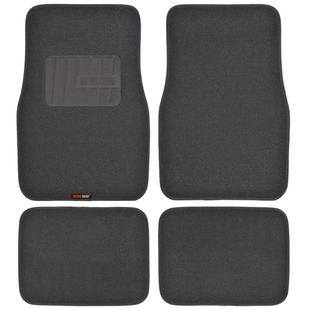 MotorTrend 4-Piece FatRug Premium Teppich Vorderbodenmatten und Hinterbodenmatten mit Fersenpolsterung