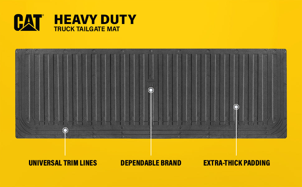 CAT Ultra Tough Trunk / Cargo / Tailgate Mat Protector - Schwere Pflicht, All Weather, Trim to Fit (62 'x 21')