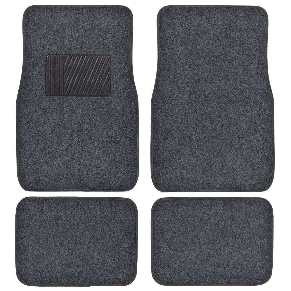 MotorTrend 4-Piece Premium Inter-Lock Backing Teppich Vorderbodenmatten und Hinterbodenmatten