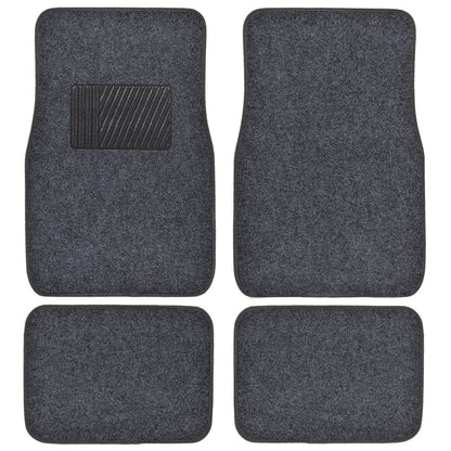 MotorTrend 4-Piece Premium Inter-Lock Backing Teppich Vorderbodenmatten und Hinterbodenmatten