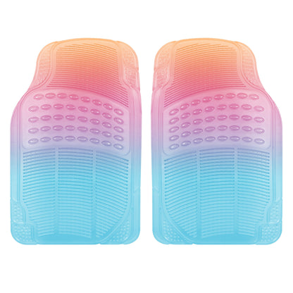 Carbella 2-Piece Cushioned Grip Pad Vorderbodenmatten - Heavy Duty, All Weather, Trim to Fit