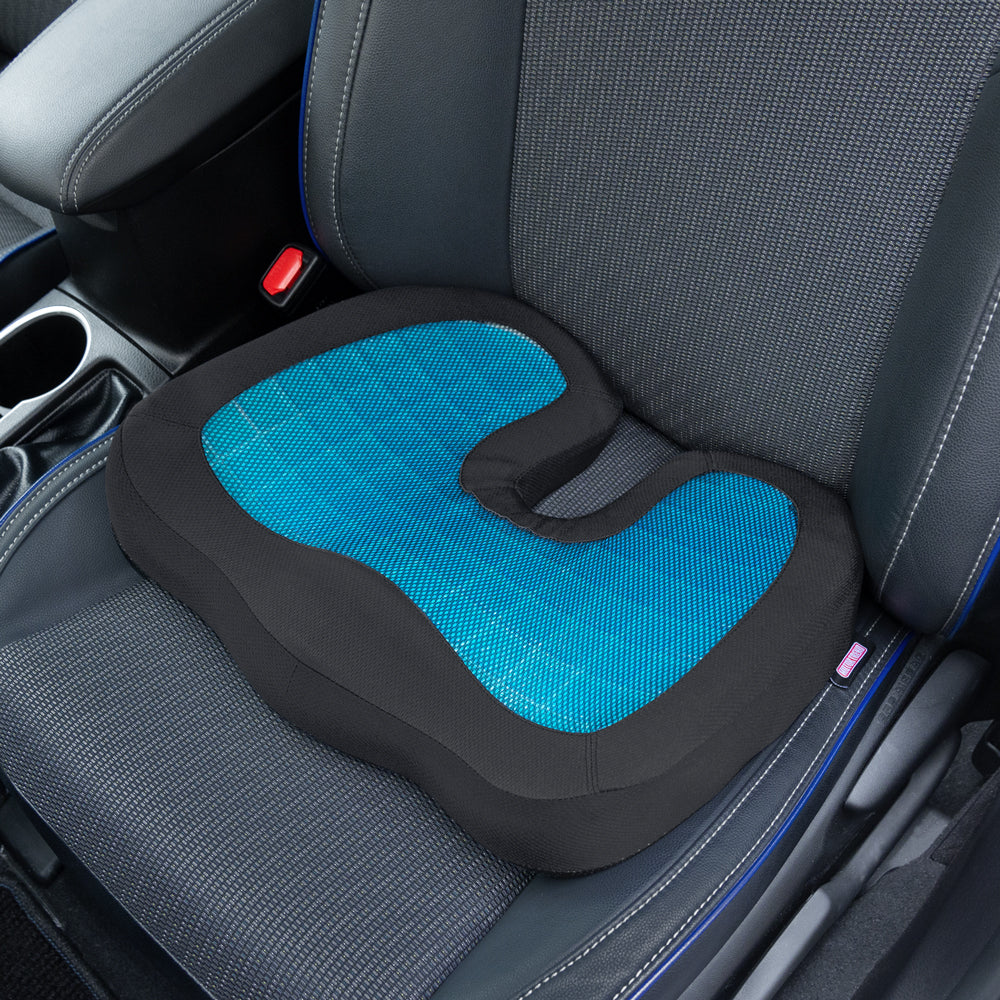Motor Trend Kühlung Auto Lumbal Support Cushion - Hergestellt mit Memory Foam für maximale Coccyx Komfort & Rücken Tailbone Schmerzlinderung, ideal für Auto- und Bürostühle (MTCG-100)