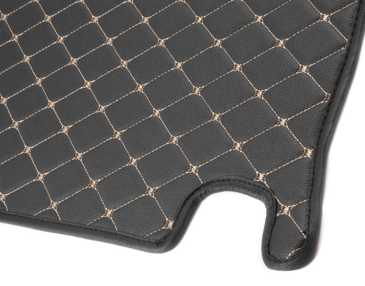 BDK Custom Fit Diamond Stitch Leatherette Trunk / Cargo Liner Mat für Jeep Grand Cherokee (2014 - 2016)