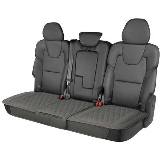 MotorTrend 3-Piece Diamond Stitched Padded Rücksitz Abdeckungen mit Aufbewahrung Taschen - Grau