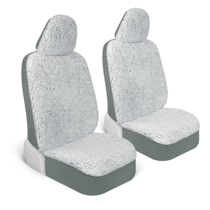 Carbella 2-Pack Plüsch Sherpa Fleece Vordersitzbezüge