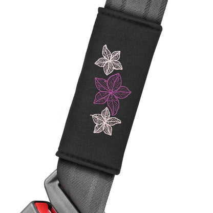 BDK 12-teilige Hawaiian Flowers Vordersitzbezüge, Rücksitzbezüge, Sitzgurtpads und Lenkradbezüge (Fits 14.5' - 15.5')