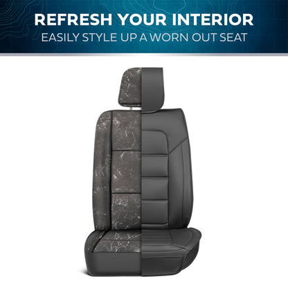 MotorBox 2-Pack Classic Edition Premium Faux Leather Perforated Cushion Vordersitzbezüge