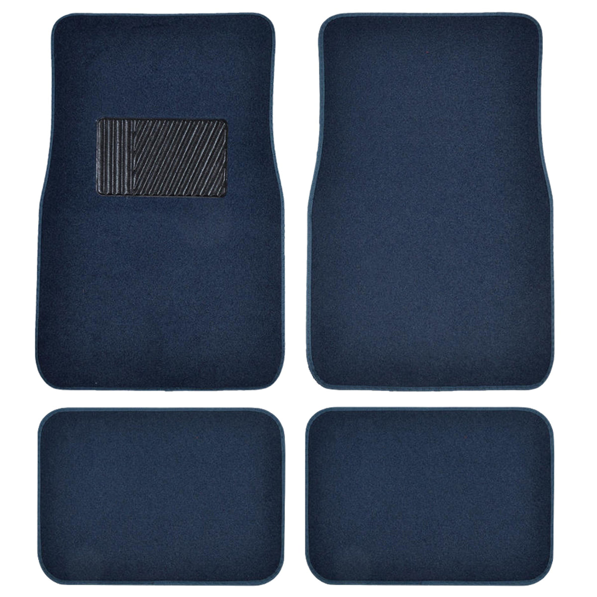 BDK 4-Piece Premium Teppich Nicht-rutschen Ferse Pad Vorderbodenmatten und hintere Bodenmatten