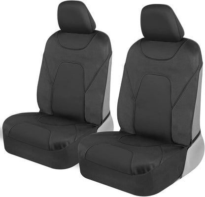 MotorTrend 2-Pack AquaShield Wasserdicht Zwei-Tone Neopren-Vordersitzabdeckungen