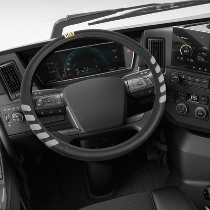 CAT UltraSport Faux Leather Steering Wheel Abdeckung für Wohnmobile, Semi-Trucks, LKW und Big Rigs XL (Fits 17.5' - 18')