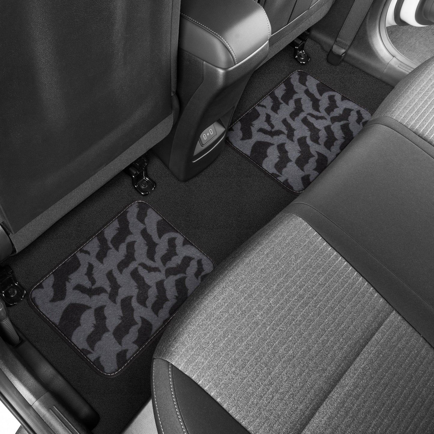 Warner Bros DC Comics 4-Stück Batman Logo mit Bat Background Front Floor Mats
