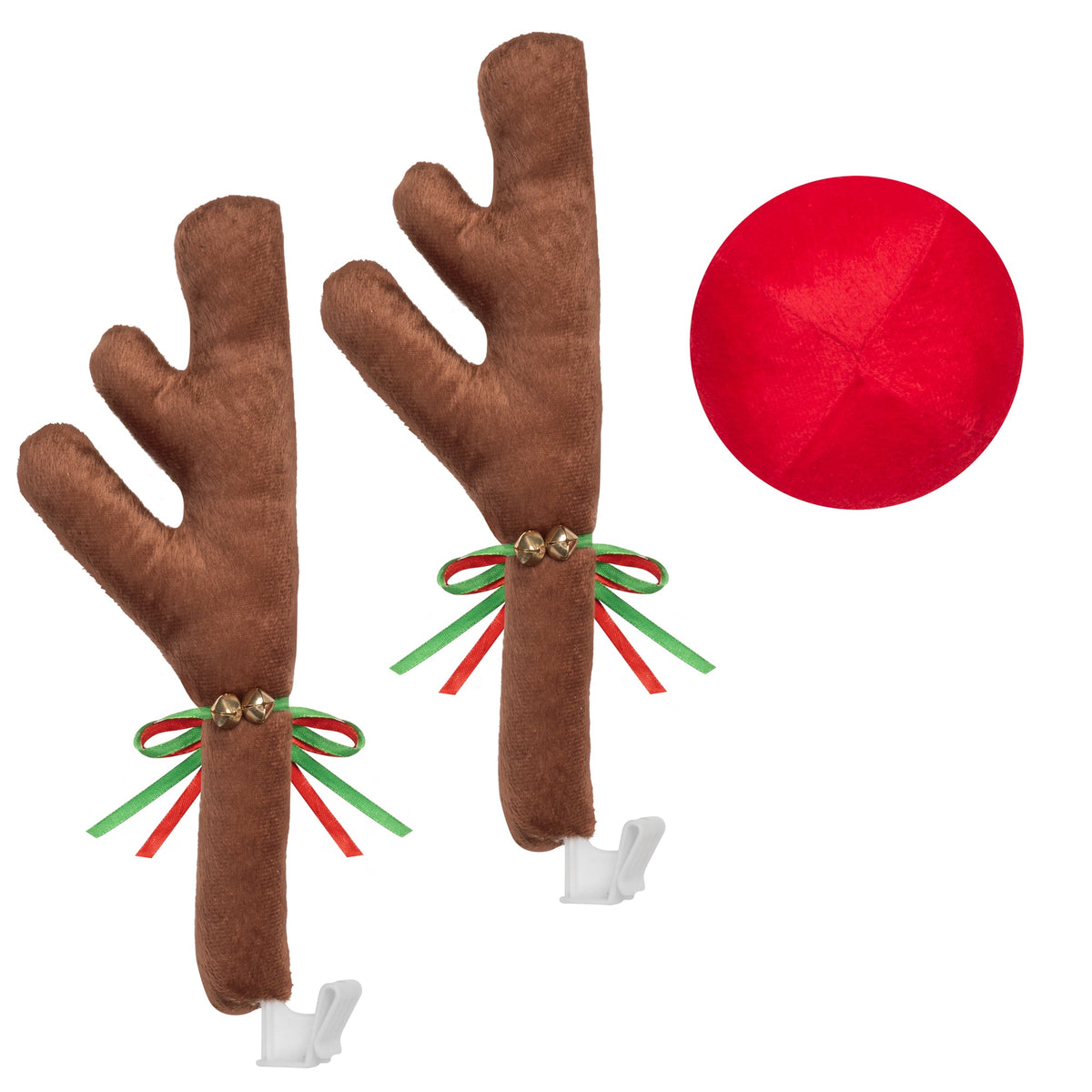 Carbella 3-Piece Holiday Geweihe und rote Nase