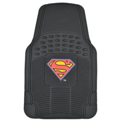 BDK Armored Super Hero Car Floor Matts - Offiziell lizenzierte DC Comics - All Weather Heavy Duty Auto Interieur Liners für Auto Truck Van SUV (Mehrere Stile)