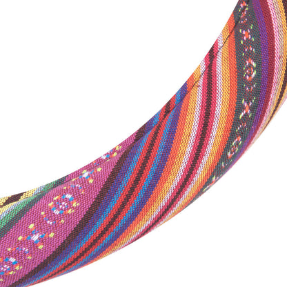 BDK Pink Woven Boho Bohemian Lenkrad Abdeckung (Fits 14.5' - 15.5')