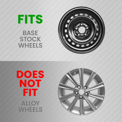 BDK 4-Pack Premium 16' Universal Fit Hubcap Abdeckungen für Räder und Felgen (6 Speichen) - Ersatz, Snap On, OEM Style