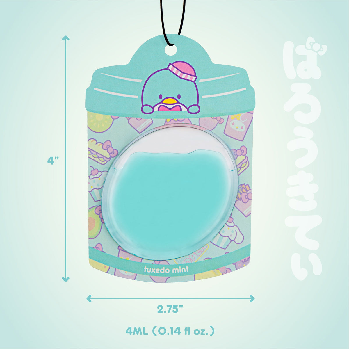 Hello Kitty und Freunde Car Air Freshener (Tuxedosam - Tuxedo Mint) Hängender Gel Area Deodorizer, lang anhaltender Car Scents Air Freshener, niedliches Automotive Sanrio Zubehör Dekor, 2-Pack