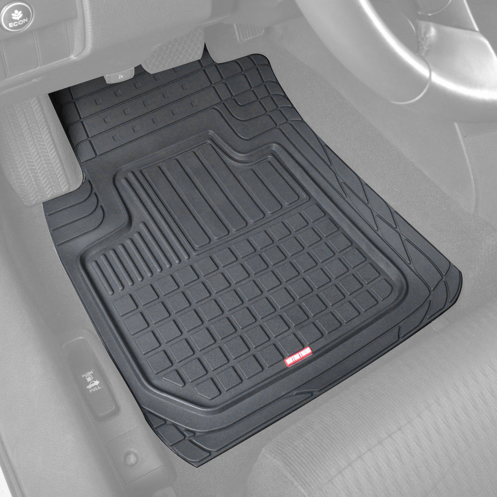 MotorTrend 4-Piece FlexTough Deep Dish Hybrid Groove Vorderbodenmatten und Hinterbodenmatten - Heavy Duty, All Weather, Trimmen Sie, um zu passen